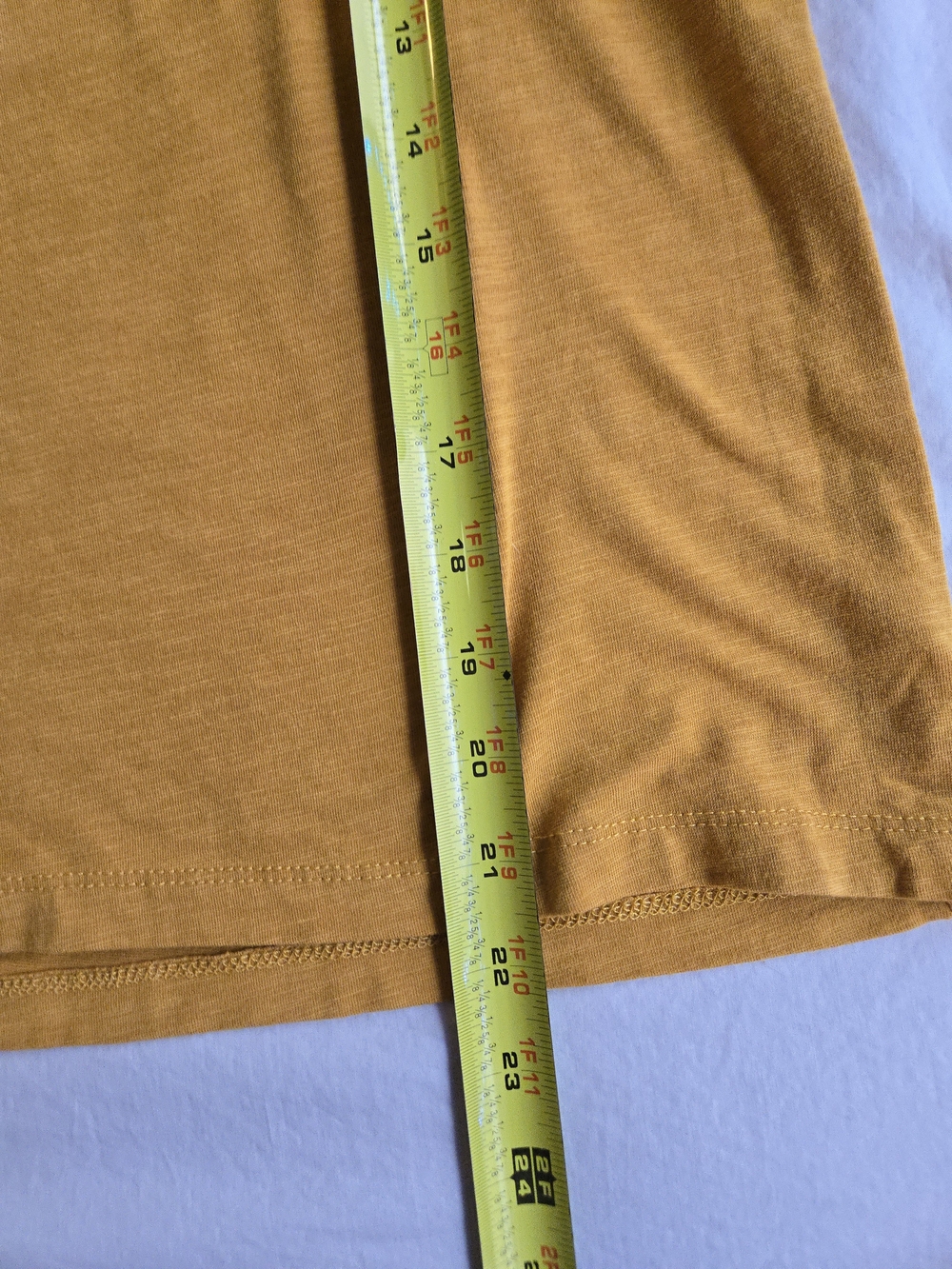 Sigrid Olsen Cotton Modal Golden Mustard Cap Sleeve Pocket Tee CW3 - Picture 4 of 8
